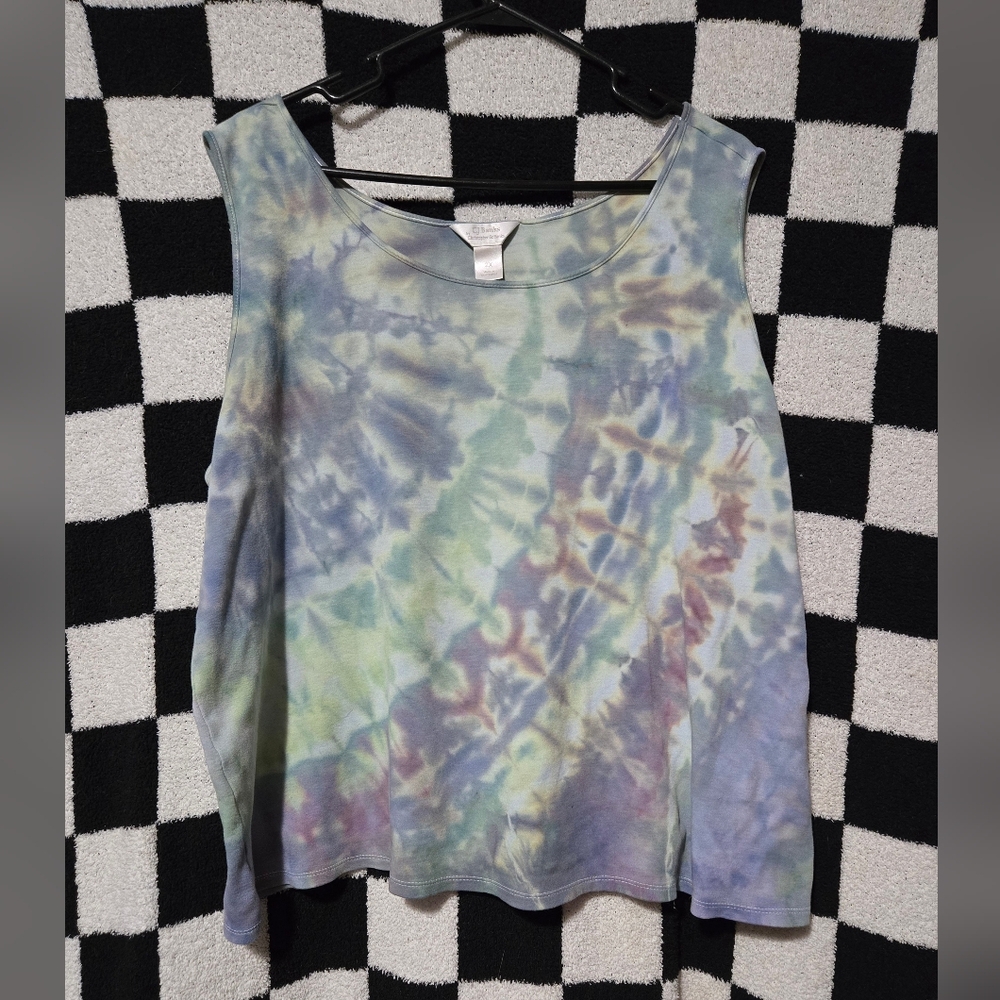 Christopher Banks CJ Banks Handmade tiedye Dharma tank tonk 2X